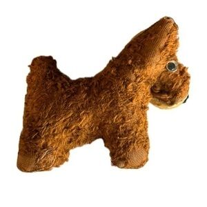 Vintage Mohair Scotty Dog Stuffed Toy – Primitive 1930s Plush